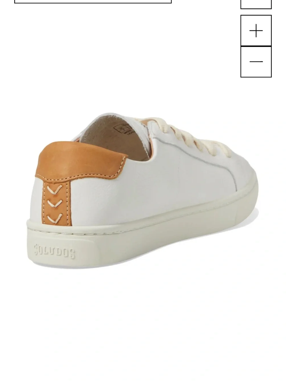 NWT Soludos Ibiza White Leather Sneaker 8.5 - Picture 8 of 9